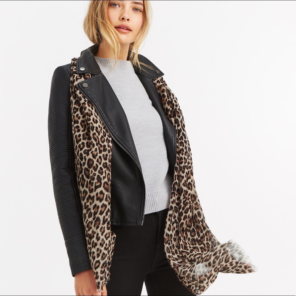 Mixed Animal Print Scarf